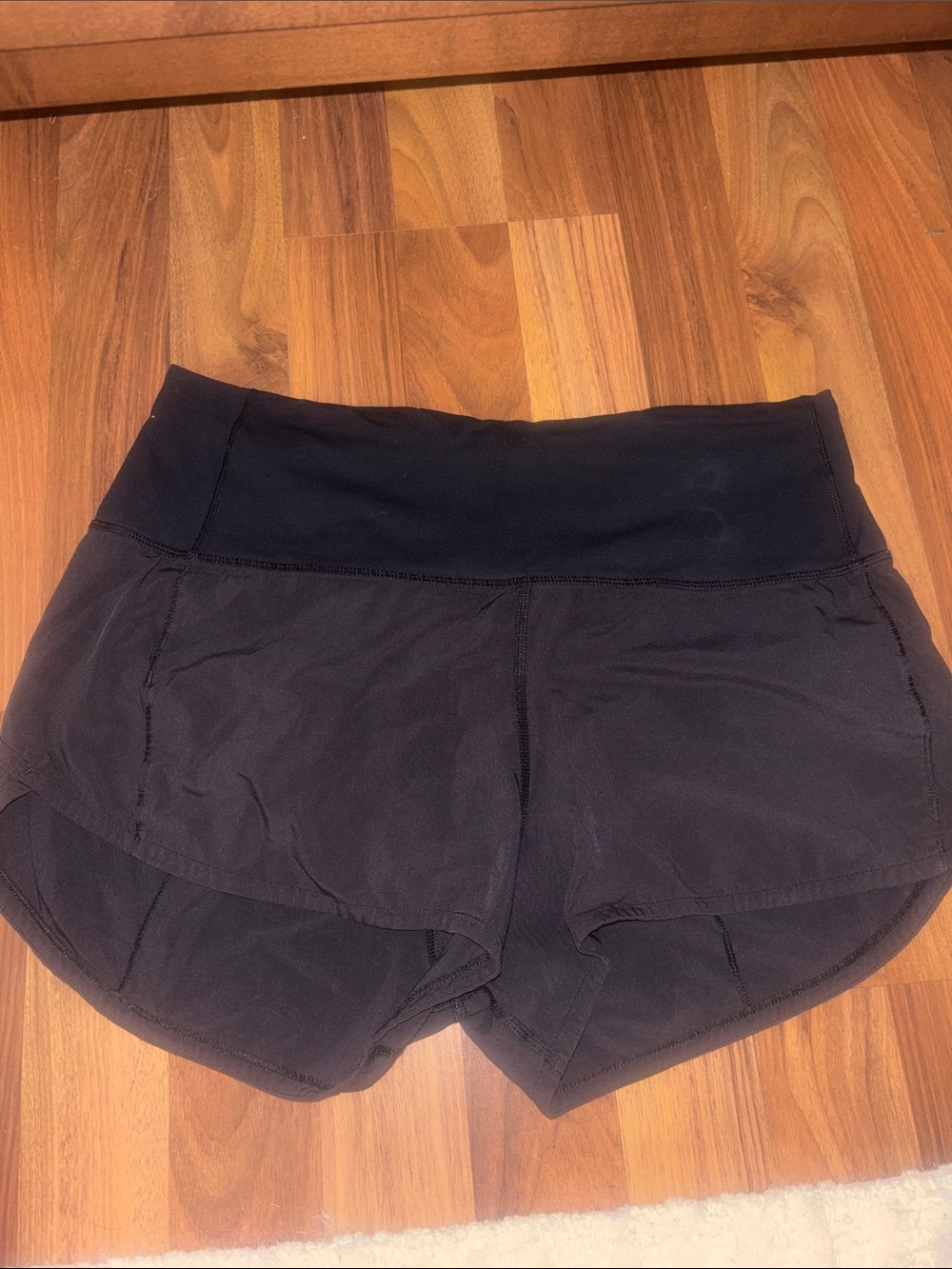 lululemon athletica High Rise Speed Up Black Women's Athletic Shorts